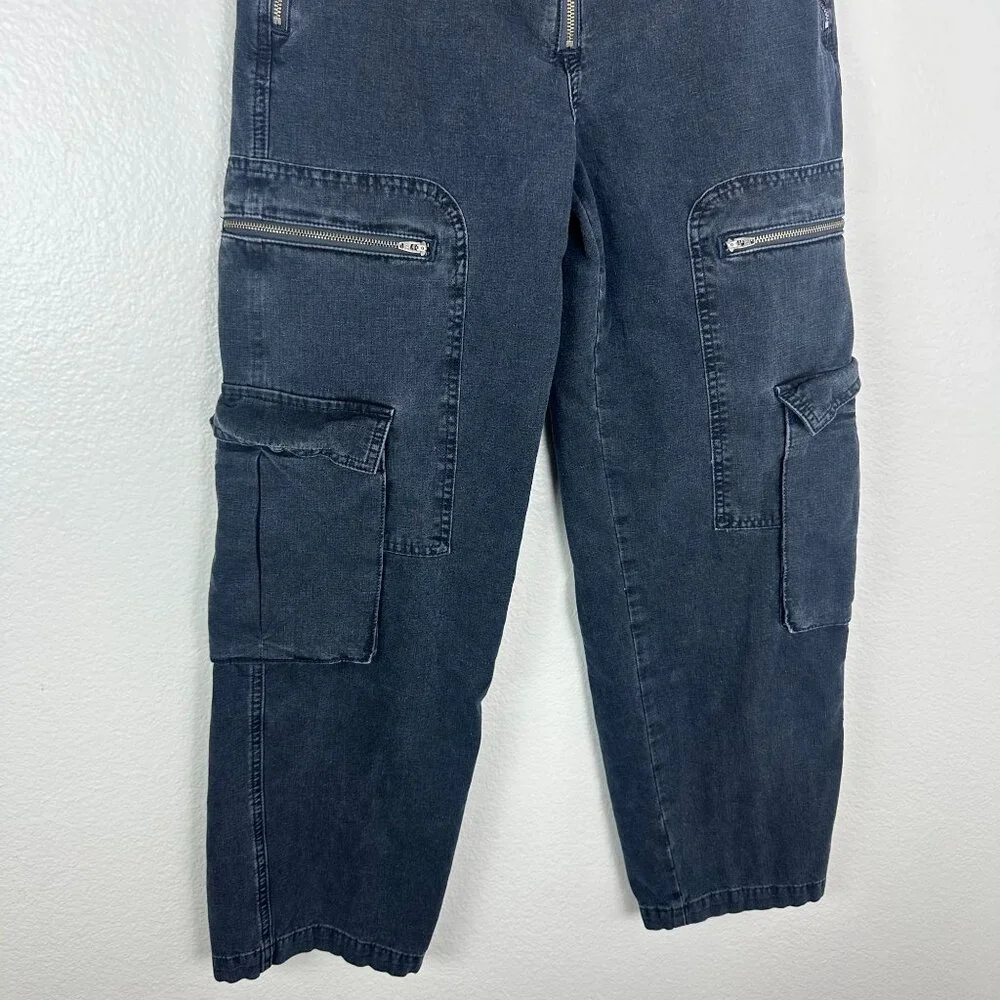 Madewell Low Slung Baggy Cargo Jeans 27 Winsom Wash Y2K Cool Grunge Alt Emo - Picture 5 of 13